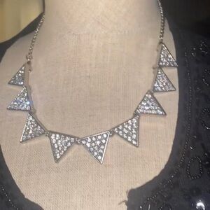 Beautiful sparkling necklace with cubic zirconia stones